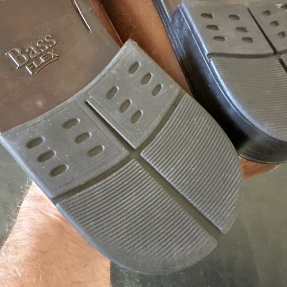 Bass Flex Loafers Men’s 10 Brown Leather Phillips Tassel Comfort Slip-on Y2K BP - Picture 10 of 11